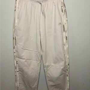 Adidas Cream Joggers with Camo Stripes